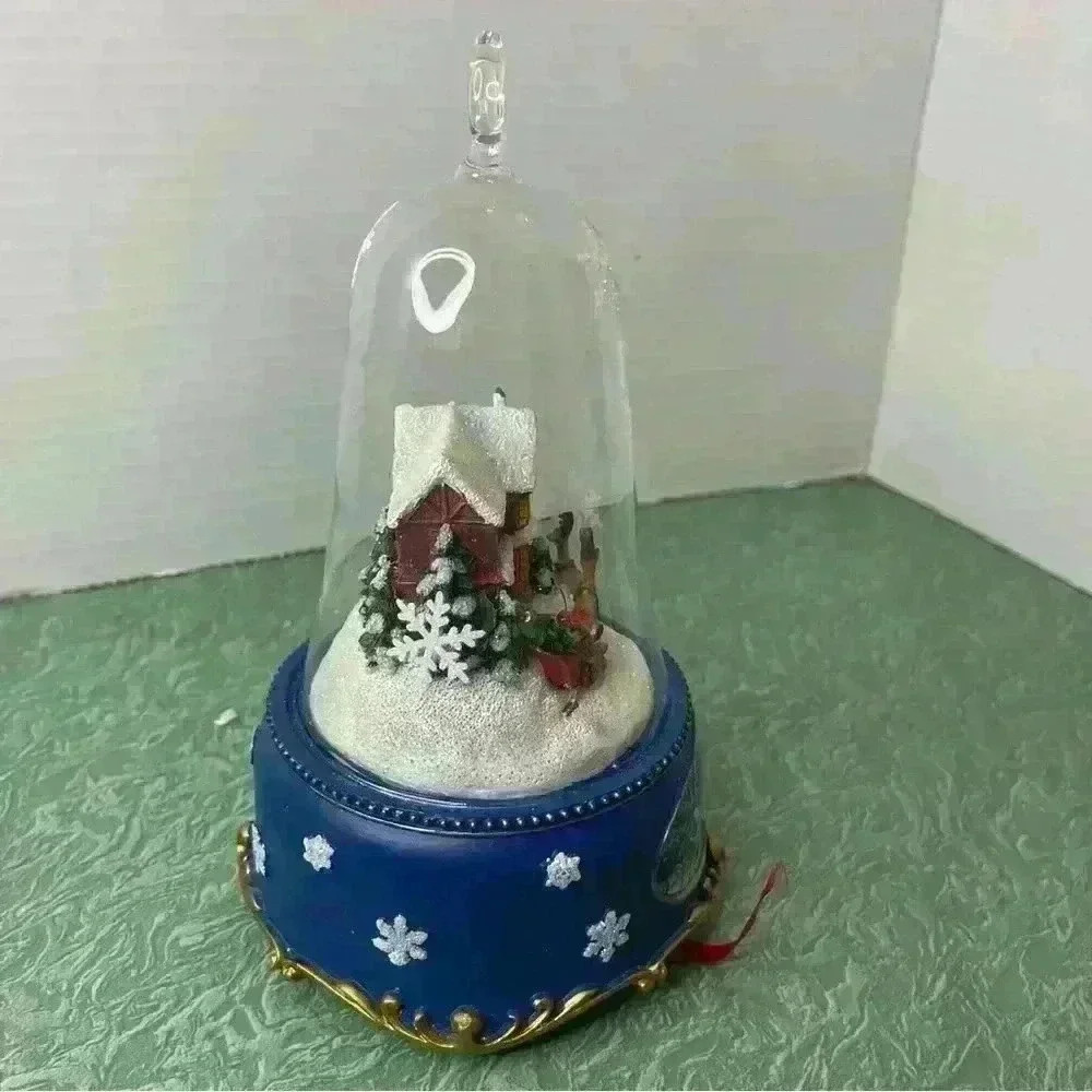 Musical Table Top Santa’s Sleigh Holiday Decor Tested: Works #95582 New In Box - Picture 7 of 13